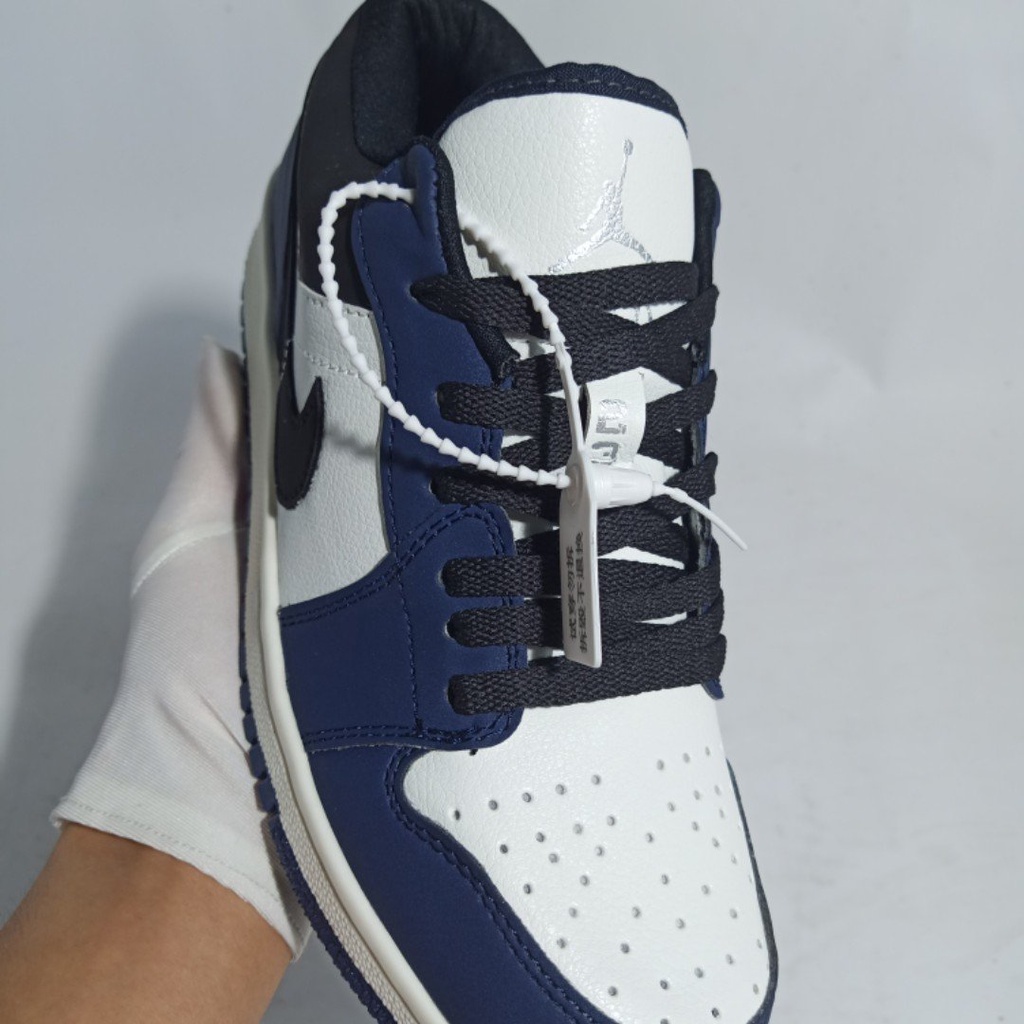 Giày Jordan Cổ Thấp JD1 Low, Giày Thể Thao Nam Nữ Sneaker Jordan Xanh Navi Thấp Cổ  Nam Nữ Chuẩn 11