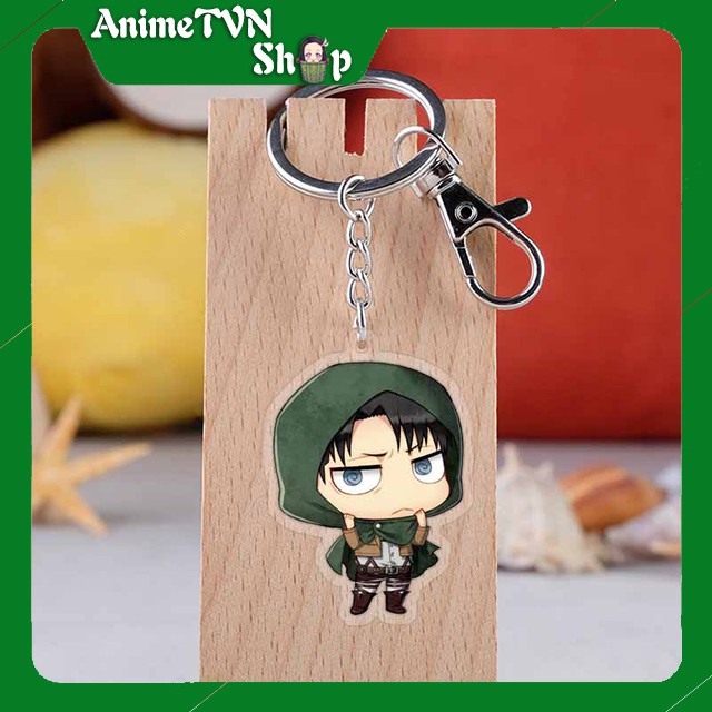 Móc khoá Mica dây xịn anime Attack on Titan (Shingeki no Kyojin) (Mẫu 3) - Nhựa Cứng Acrylic In 2 mặt sắc nét