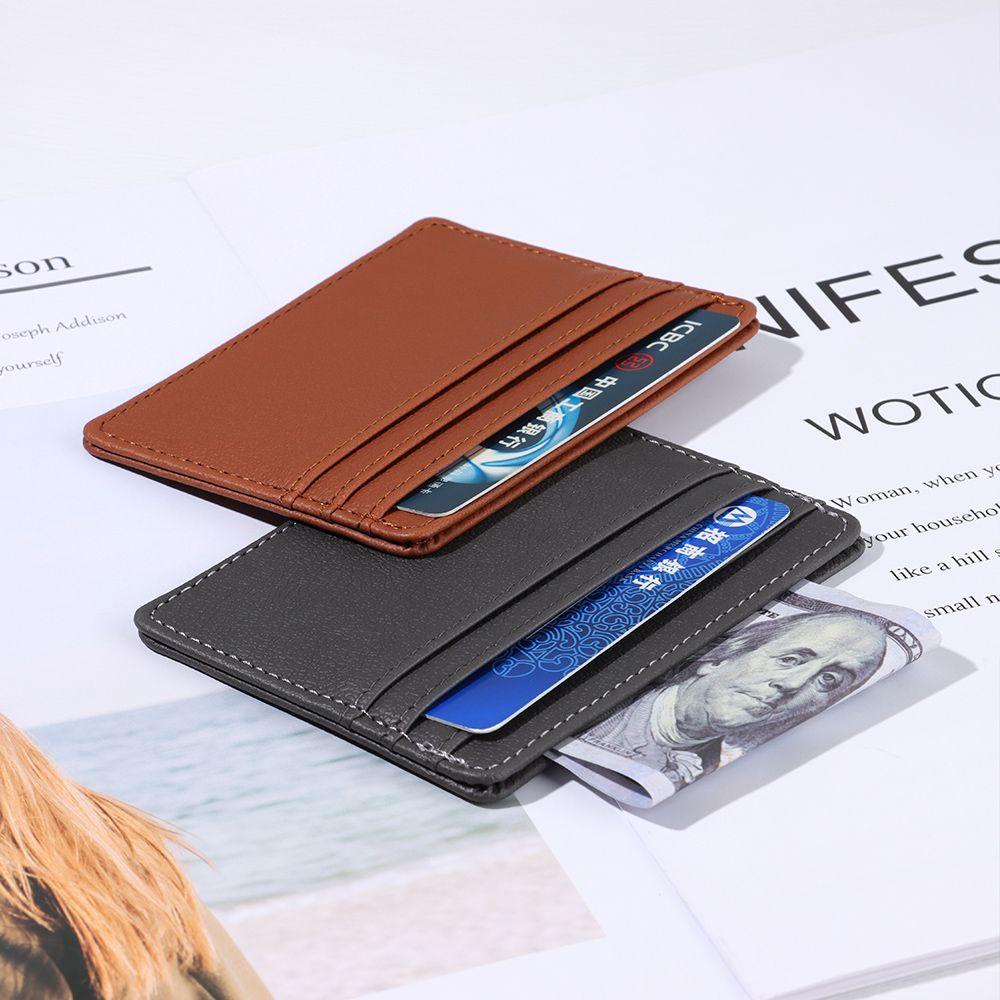 CACTU Ví Da PU Đựng Thẻ Thời Trang