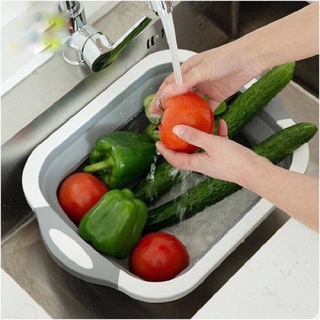 Chậu kiêm thớt gấp gọn đa năng