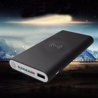 Sạc dự phòng kiêm sạc không dây 10.000 mAh chuẩn Qi cho iphone 8,8 plus,x