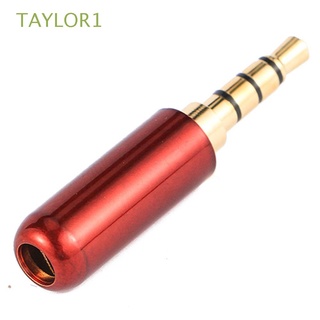 TAYLOR1 Plated Audio Connectors Headset Speaker DIY 3.5mm Jack Audio Solder 3.5mm Male Soldering Plug Stereo Copper Headphone Earphone Repairing