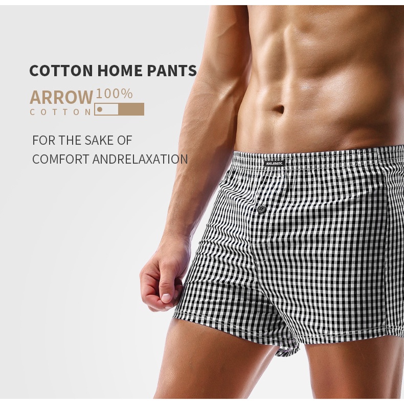 Quần Lót Boxer Cotton Mỏng Thoáng Khí Thoải Mái Mẫu Mới Dành Cho Nam 172