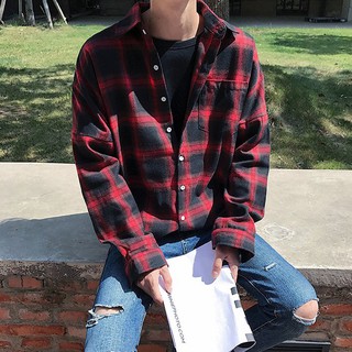 ÁO SƠ MI FLANNEL CARO ĐỎ
