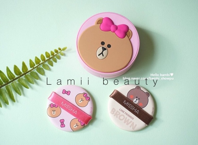 Phấn nước MISSHA LINE FRIENDS GLOW TENSION CUSHION SPF 50 PA+ | BigBuy360 - bigbuy360.vn