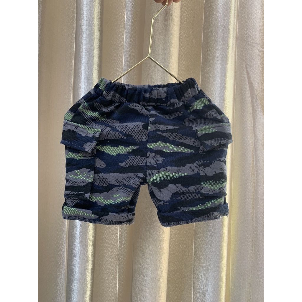 Size đại cồ Quần short thun giả jean túi hộp cho bé từ 38-65 kg