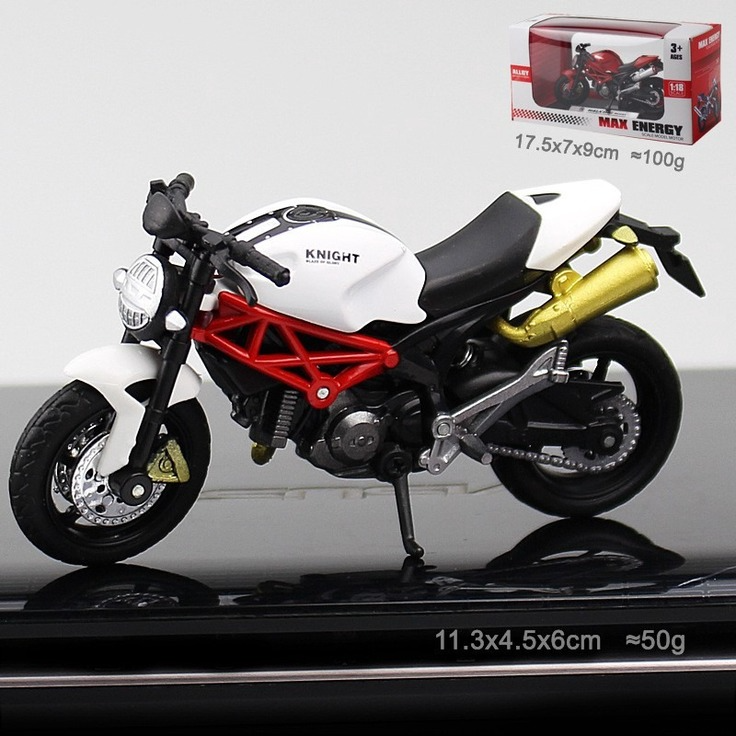 MÔ HÌNH XE MOTO Siêu xe Ducati Siêu xe Yamaha -  tỷ lệ 1:18 Đen đồ chơi trẻ em @STTEAM