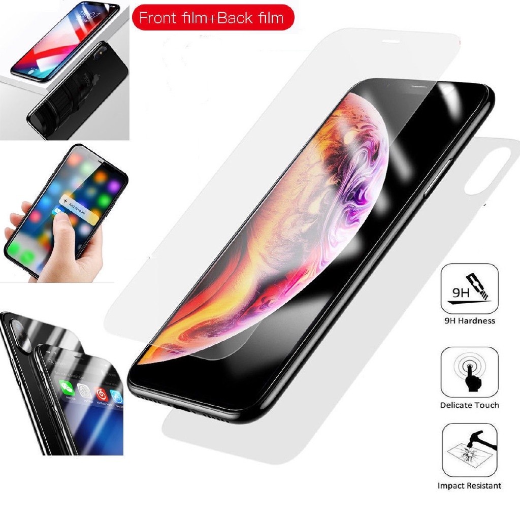 Kính cường lực mặt trước và sau cho  Compatible For iPhone XS Max XR 8 7 6s Plus 5