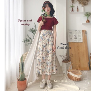 Áo Croptop Cổ Vuông