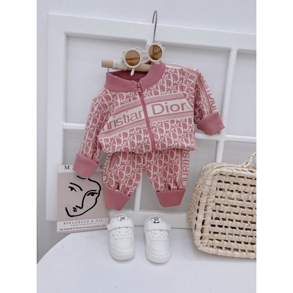 Bộ len kéo khoá cao cấp cho bé 8-20kg