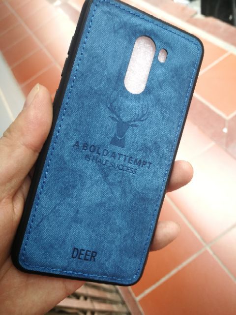 Ốp lưng Xiaomi Pocophone F1 chống sốc vải Deer hươu cao cấp