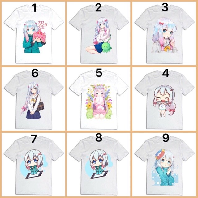 Áo anime sagiri / áo thun Sagiri izumi