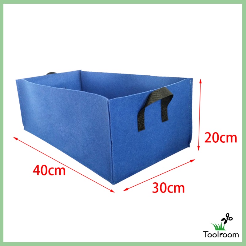 Toolroom Black Thickened Felt Non-woven Plant Grow Bags Potato Container