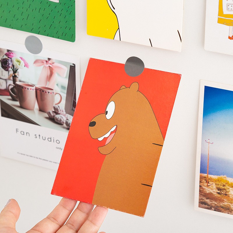 Tấm miếng dán trang trí thiết kế hình tròn đơn giản xinh xắn dành cho nhật ký/ sổ tay ST39