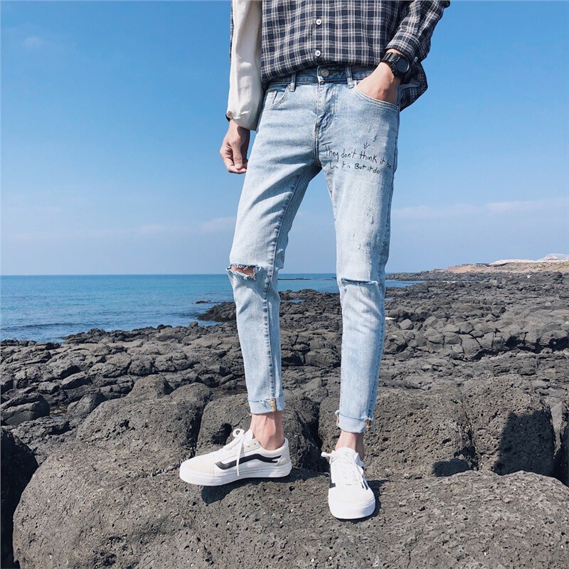 [ẢNH THẬT + VIDEO] Quần Jeans Nam Thời Trang Phong Cách OHS5686