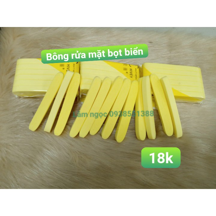 Bông nở rửa mặt bọt biển mềm mịn thấm hút
