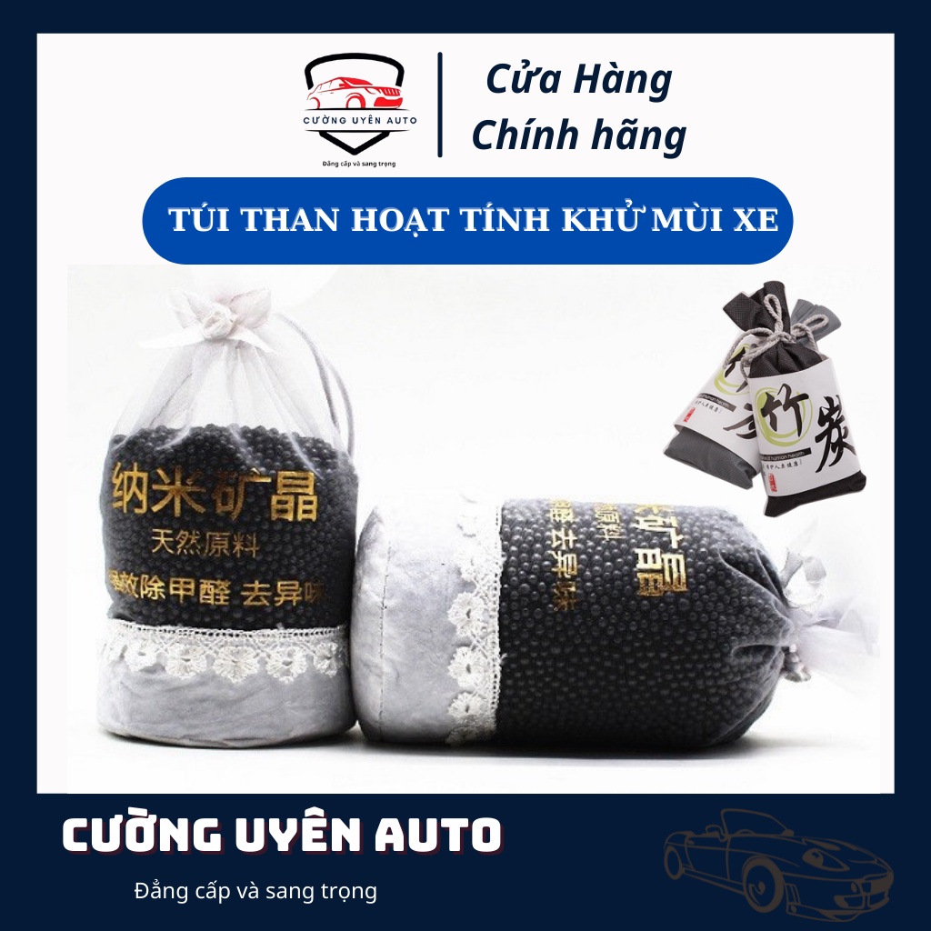 Túi Than Tre hoạt tính khử mùi, lọc không khí xe hơi, xe ô tô, tủ quần áo