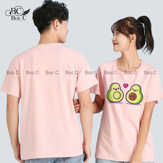 Áo phông nữ mùa hè đi biển mặc nhà đồ đôi chất cotton siêu cute Bocc áo thun tay ngắn in hình đẹp AVOCADO COUPLE - Z33