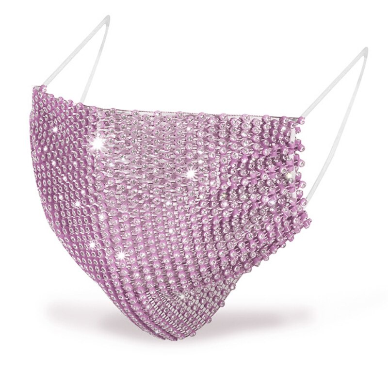 Mặt Nạ Đính Đá Lấp Lánh Co Giãn Thời Trang Quyến Rũ Cho Nữ