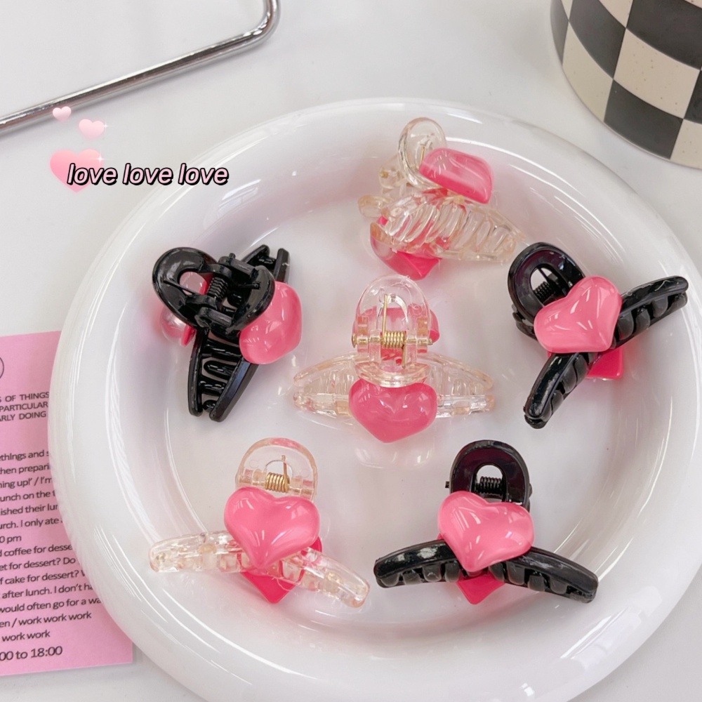 Kẹp Tóc Hình Gấu / Trái Tim Đơn Giản Dễ Thương Phong Cách Hàn Quốc