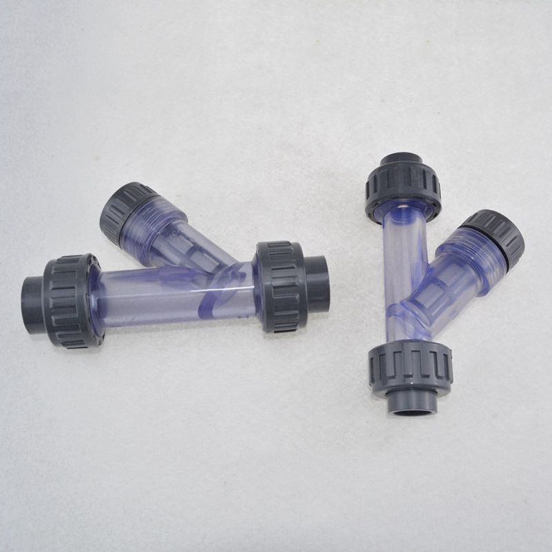 Đầu nối ống nước hình chữ Y bằng PVC trong suốt 20-50mm