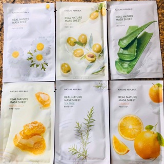 Mặt nạ giấy Nature Republic real Nature mask