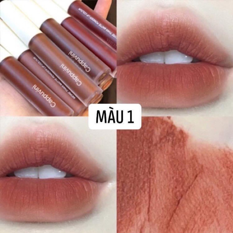 ❤Cappuvini Son Sáp Tông Lì Dưỡng Ẩm Mượt Môi Chống Nước Lâu Trôi❤️ | BigBuy360 - bigbuy360.vn