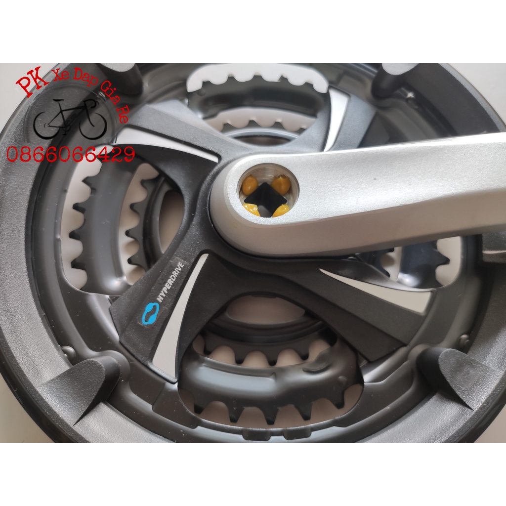 Đùi đĩa xe đạp Shimano FC-TX801 chính hãng, Đùi đĩa xe đạp Shimano 3 tầng 48T chất lượng cao
