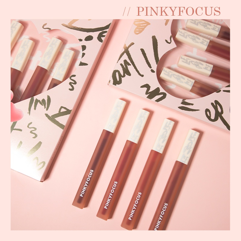 Set 4 Son Kem Lì Pudaier Chống Nước Lên Màu Cực Chuẩn