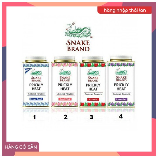 Phấn lạnh Snake Brand Prickly Heat