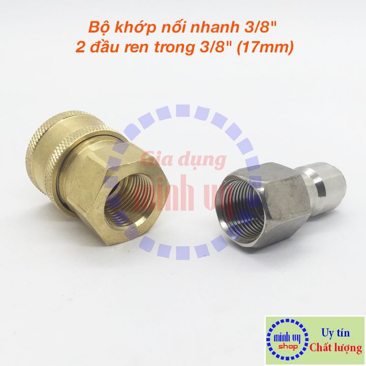 Khớp nối nhanh đầu đực cái dùng cho dây rửa xe lõi thép