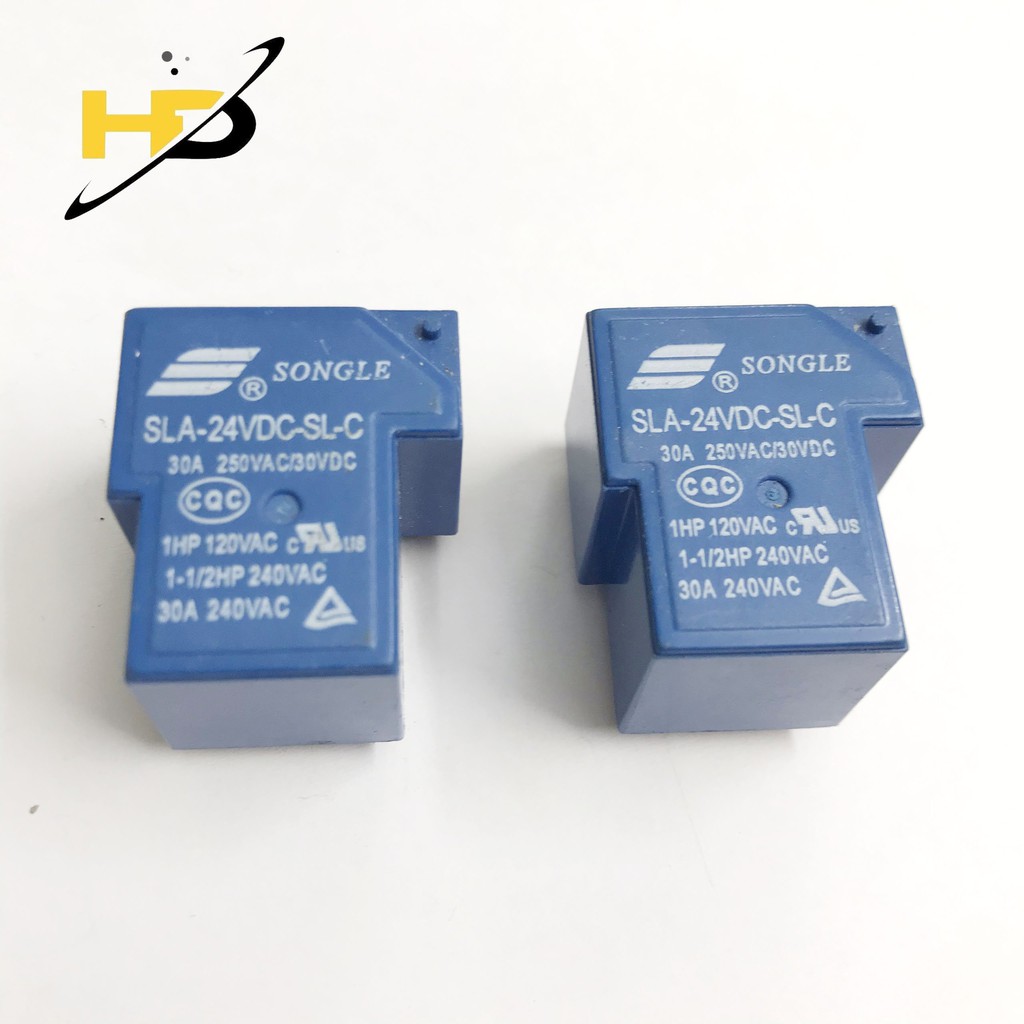 Relay SLA 24VDC SL-C 6 Chân 30A 24V T90, Rơ Le 24V 30A Chính Hãng SONGLE