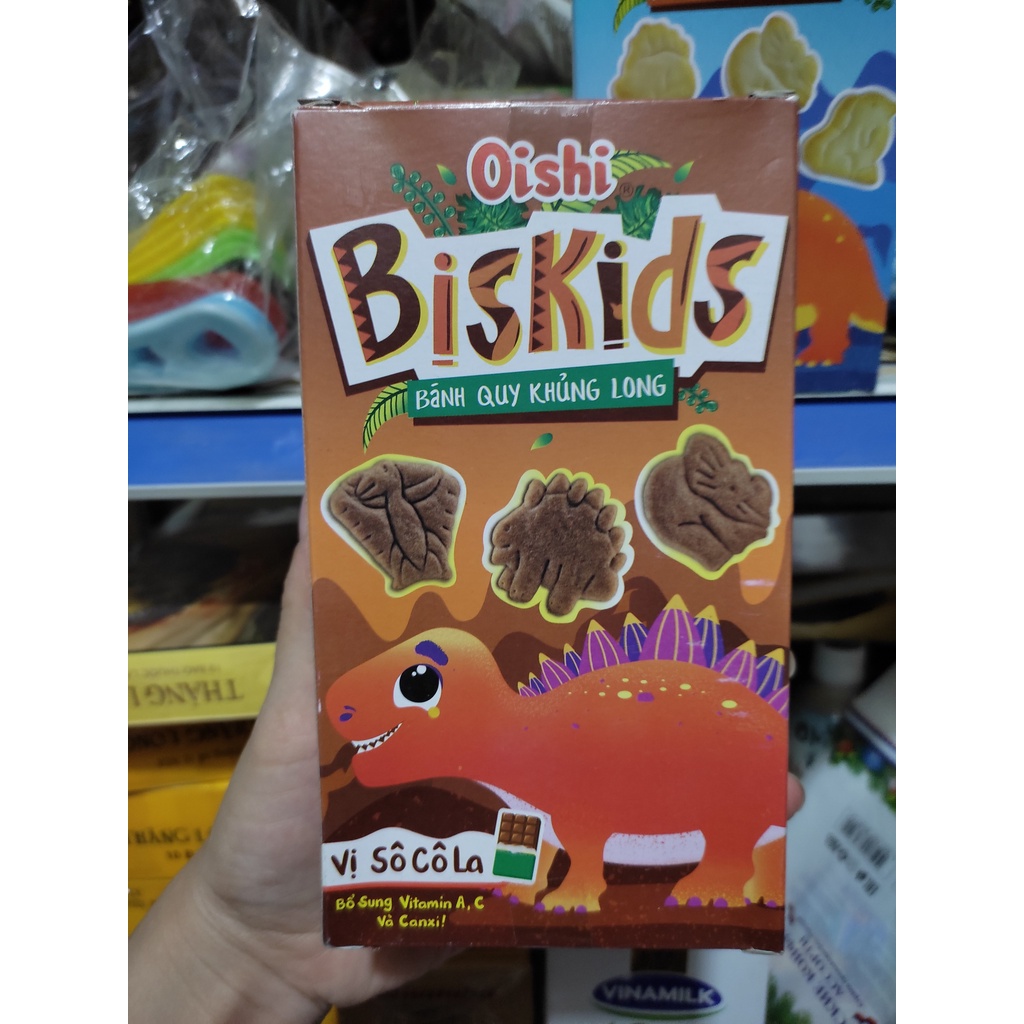 Bánh Quy Khủng Long BisKids Oishi