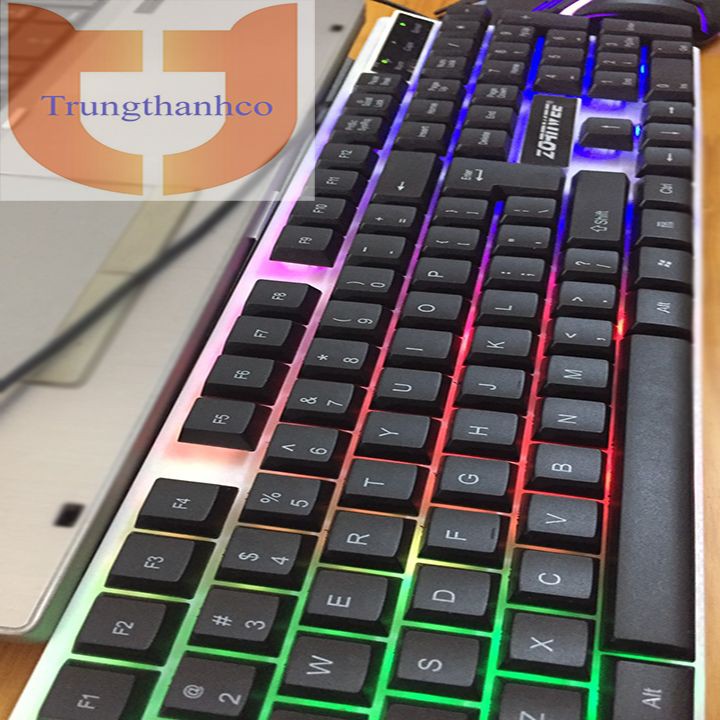 Bộ phím chuột gaming giả cơ có đèn led ZE9000 | WebRaoVat - webraovat.net.vn