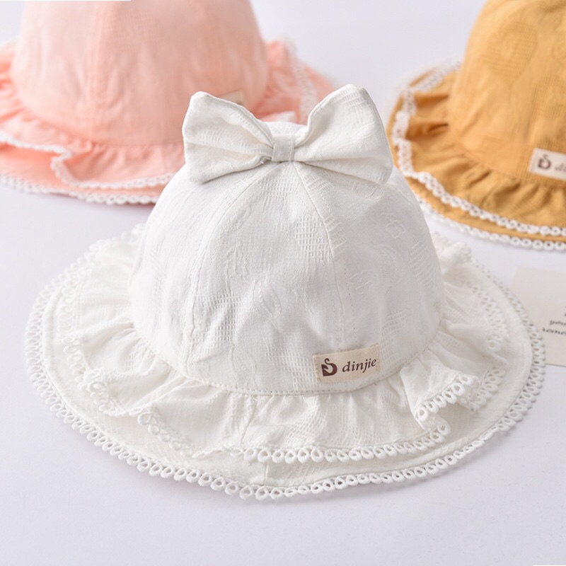 Mũ nón vành viền bèo cho bé 1-3 tuổi tiểu thư cực xinh MVB01