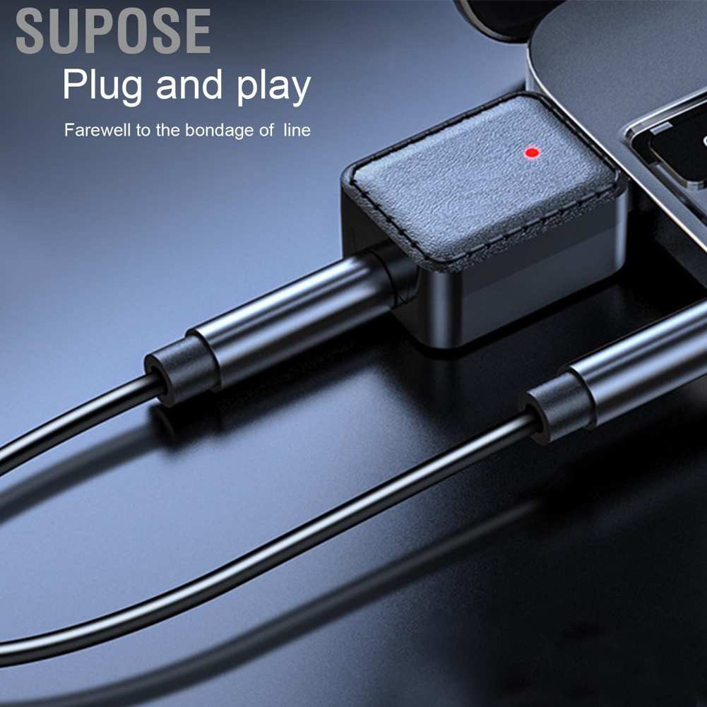 Supose USB Bluetooth 5.0 Audio Receiver Transmitter 2 in 1 Speaker Music Adapter Plug and Play