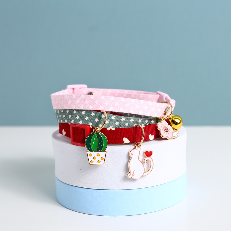 Vòng đeo cổ đính chuông kiểu dáng đáng yêu cho thú cưng