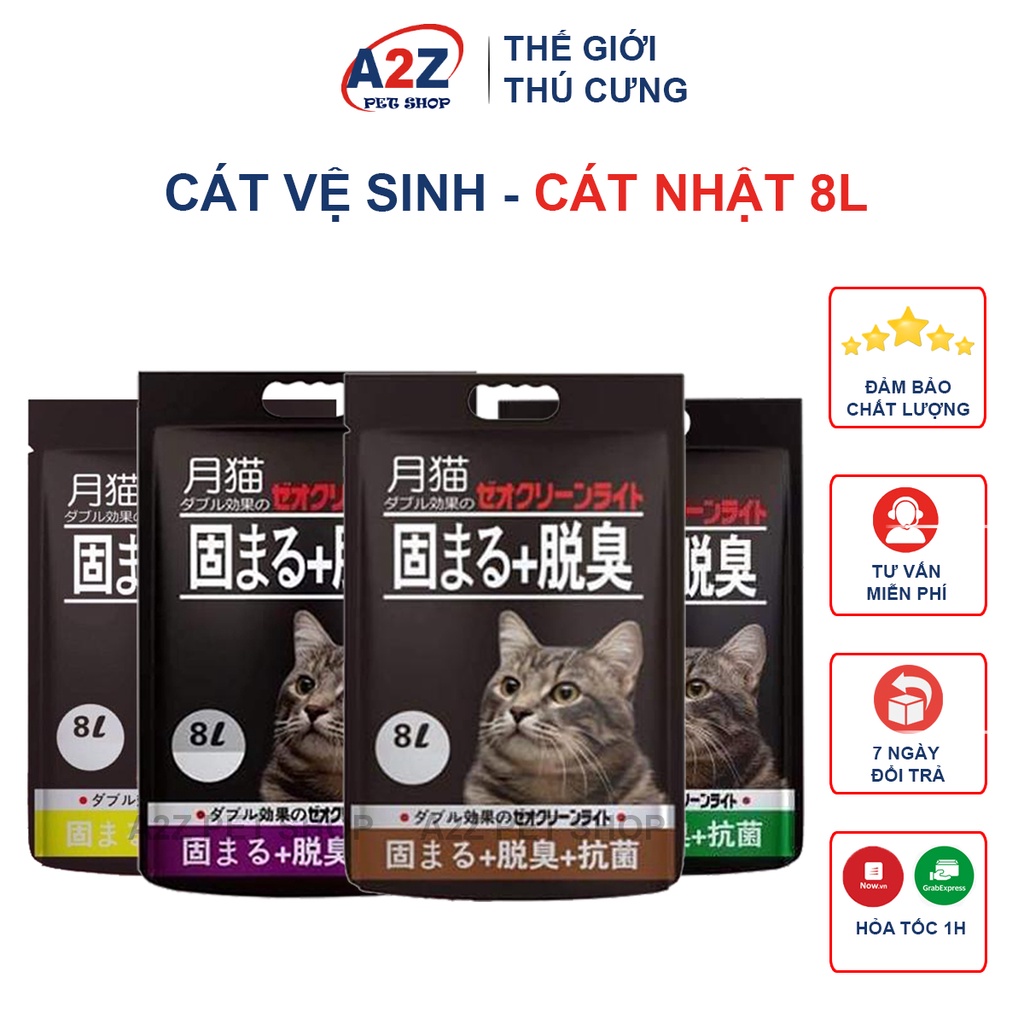 Cát Vệ Sinh Cho Mèo, Cát Nhật Đen, Túi 8L