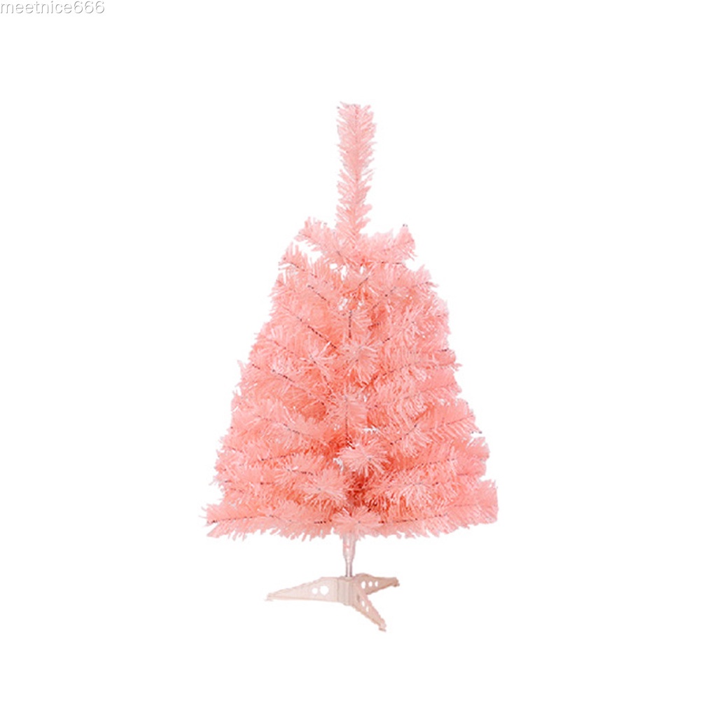 Cây thông noel trang trí màu trắng/ hồng /xanh lam kích thước 60cm có giá đỡ dễ dàng lắp ráp