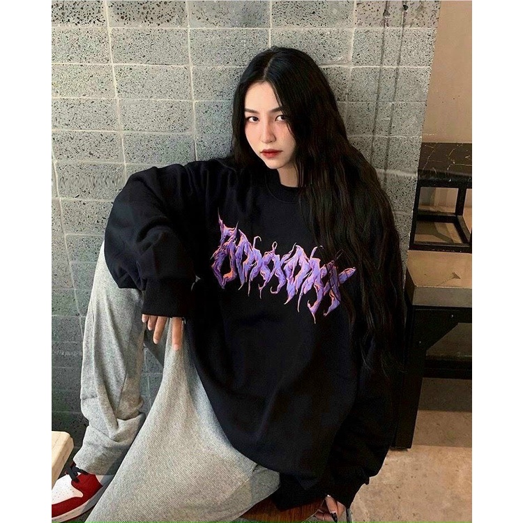 &lt;FREE SHIP&gt; ÁO SWEATER NỈ NAM NỮ FORM RỘNG LÓT BÔNG DÀY DẶN TAY DÀI Y MẪU BAO ĐẸP (Inchu))