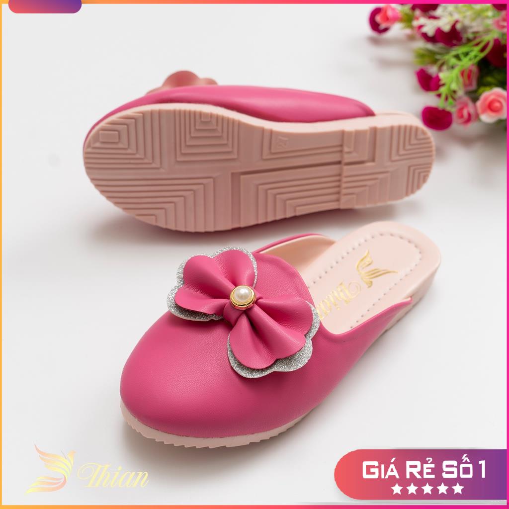 Sục bé gái - Dép sục hoa đinh đá thời trang xinh xinh cho bé từ 3 tới 15 tuổi - Hàng VNXK