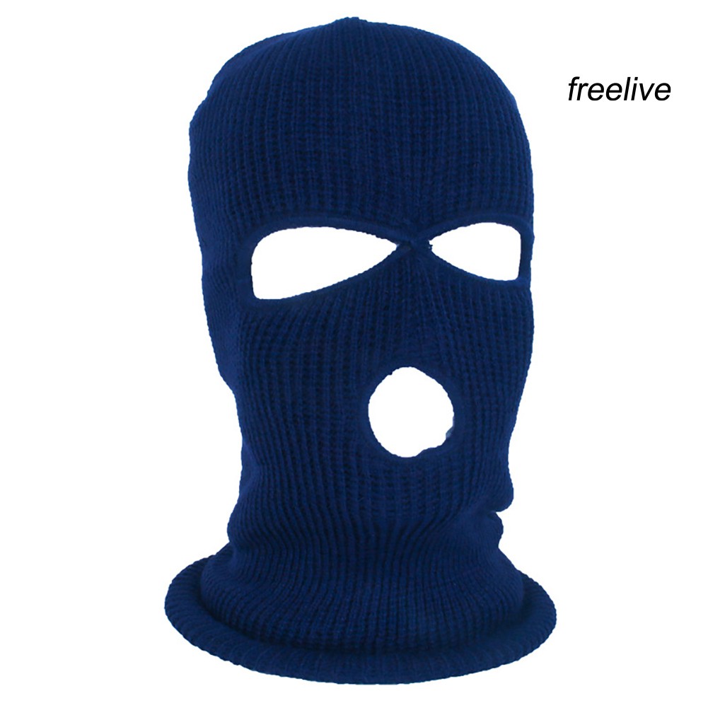 Mũ Balaclava Trùm Kín Mặt Khoét 3 Lỗ Thoáng Khí Thời Trang Mùa Đông