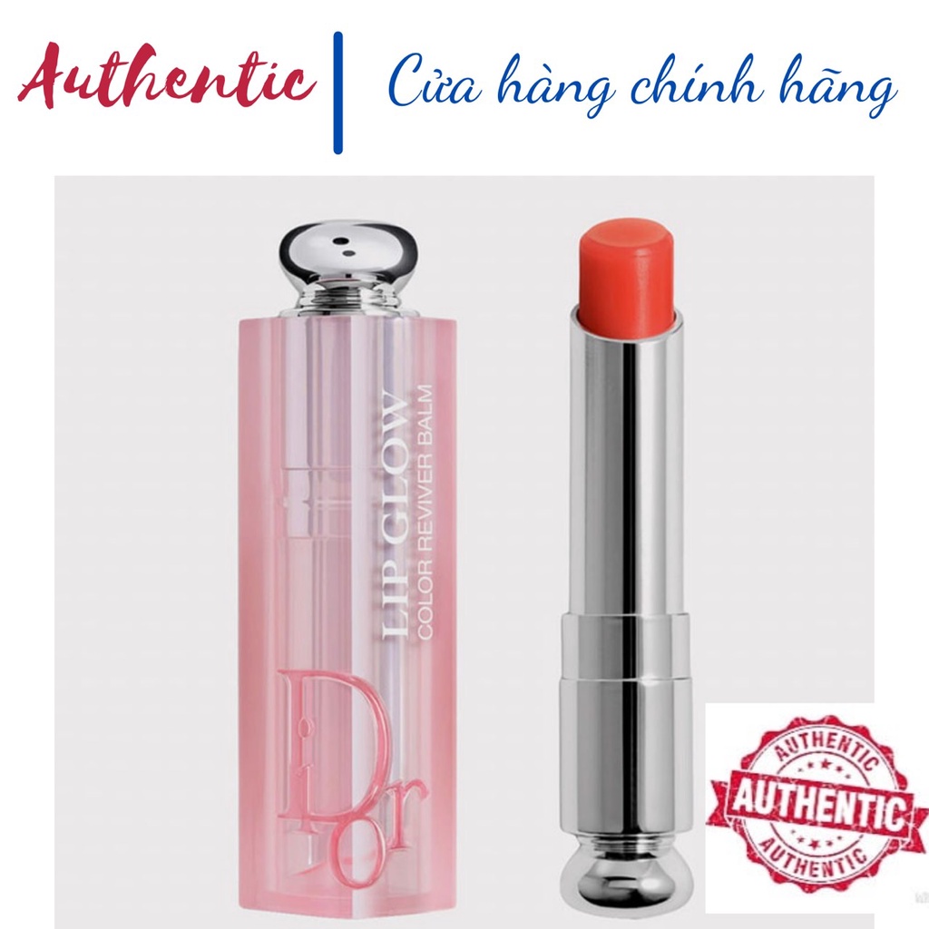 [Hàng chính hãng] Son Dưỡng Dior Addict Lip Glow Lip 011 Rose Gold -  017 Ulra Coral Fullsize