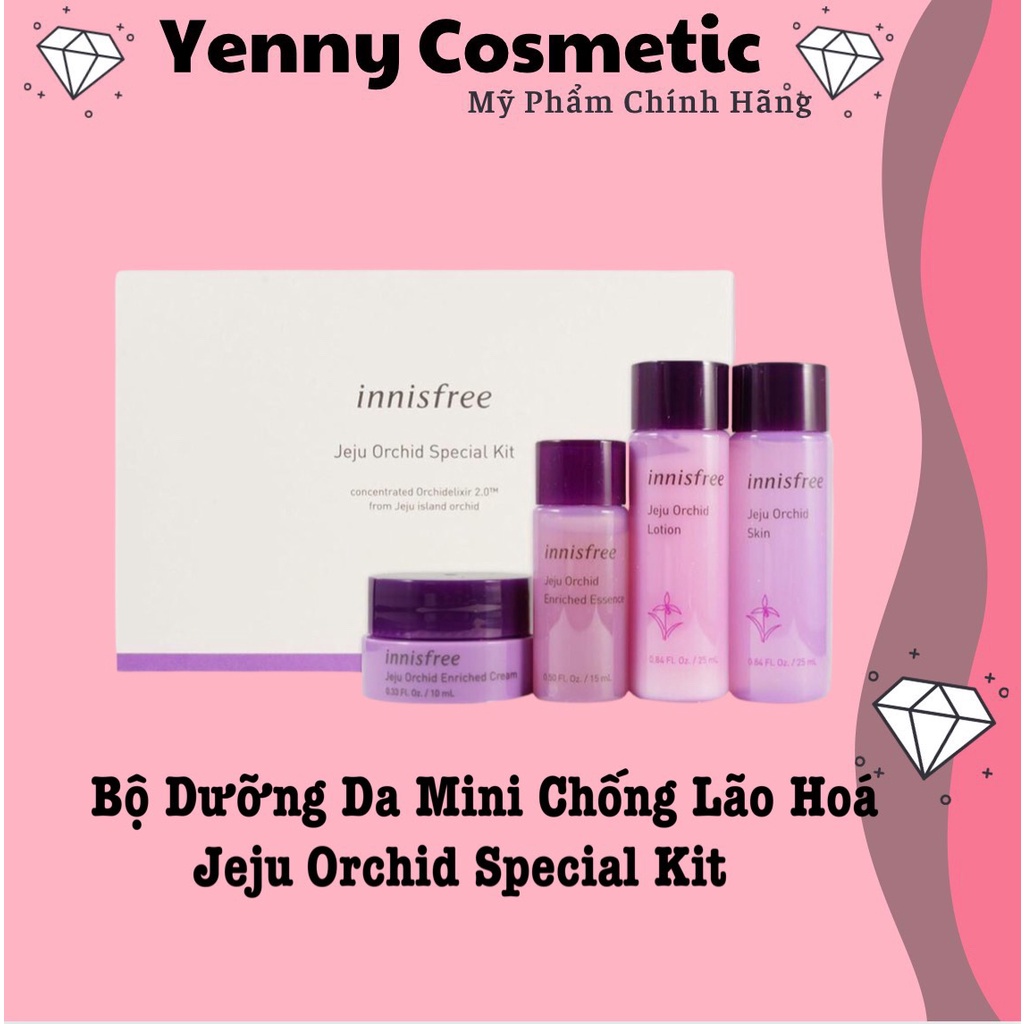 Bộ Dưỡng Da Mini Chống Lão Hóa Innisfree Jeju Orchid Special Kit