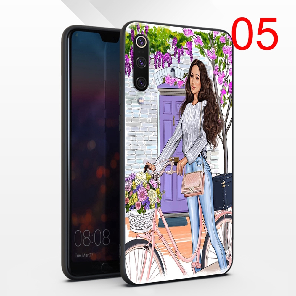 Ốp Điện Thoại Mềm Hình Cô Gái Mua Sắm 243rr Cho Xiaomi Mi6 8 Lite 9 Se Pro Pocophone F1 Mix 2s