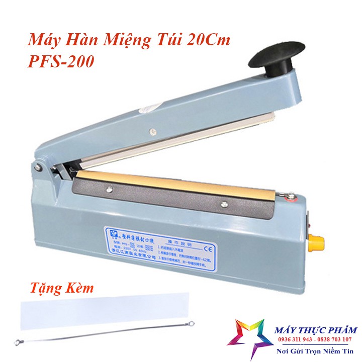 Máy Hàn Miệng Túi Dập Tay PFS 200mm