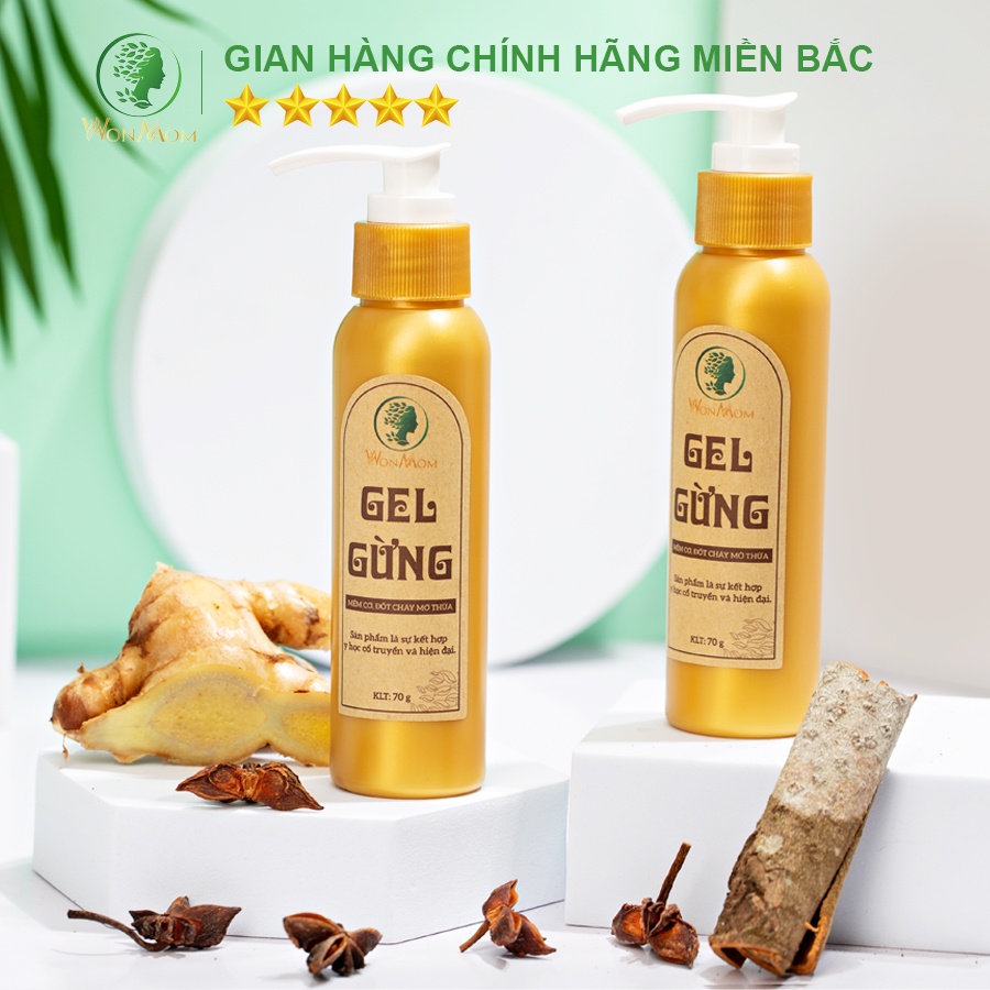 Gel gừng thảo dược Wonmom 70g