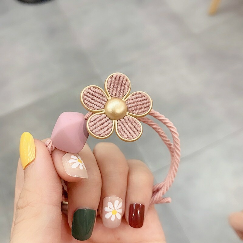 Dây buộc tóc cài tóc DIY dễ thương handmade cho bạn gái bé gái Phong cách Hàn Quốc