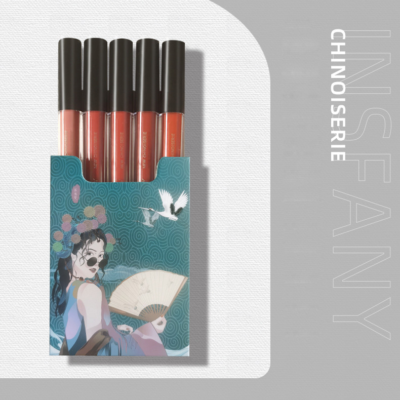 (Hàng Mới Về) Set 5 Son Kem Lì Mịn Mượt Như Nhung Lâu Trôi Và Không Phai Với Thiết Kế Hình Điếu Thuốc Sáng Tạo | BigBuy360 - bigbuy360.vn