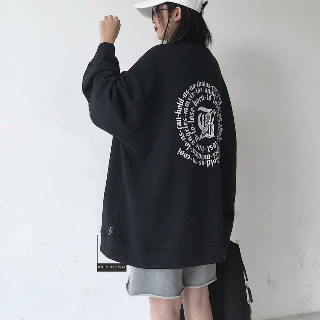 Áo Sweater Nữ Cổ Tròn Sweater Form Rộng Chất Dày Dặn Dễ Mặc Dễ Phối In Họa Tiết Cá Tính BERE-10017 GOUS OFFICIAL | BigBuy360 - bigbuy360.vn